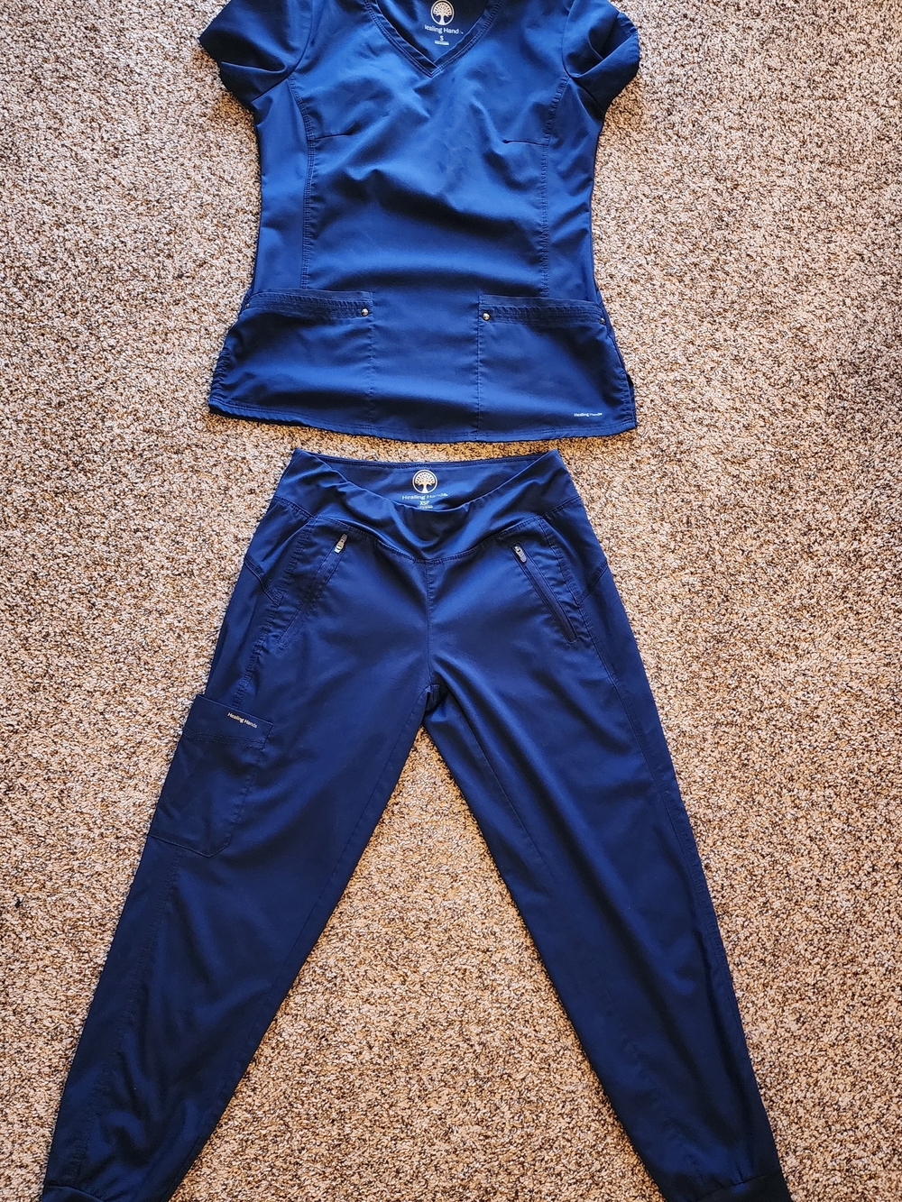 Yoga Performance Active Scrub Jogger Pants And Top Set